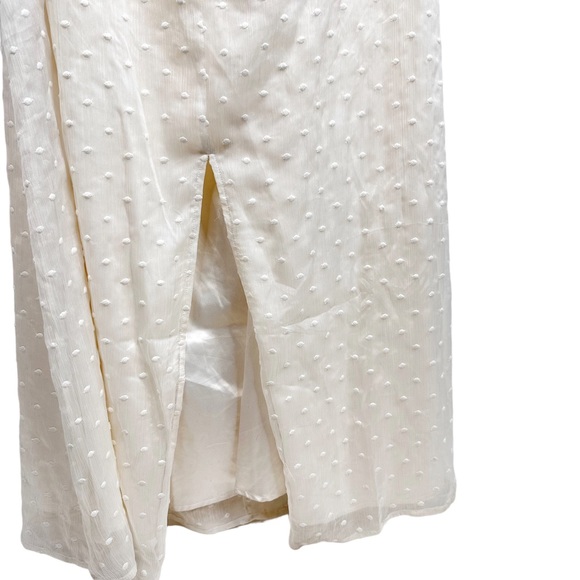 Modcloth NEW Southern Belles Ringing Maxi Dress Ivory Polka Dot Large White - Picture 9 of 16